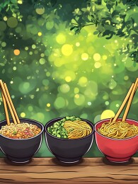 夏日街头晶莹剔透的凉粉摊