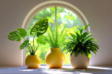 绿植物清新感室内场景