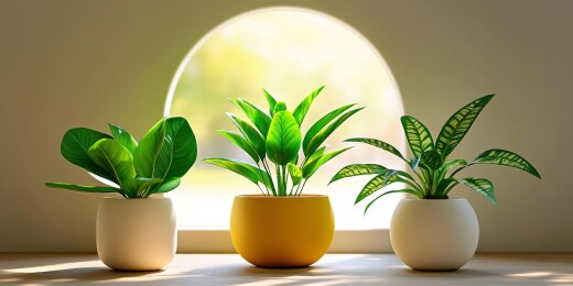 绿植物清新感室内场景