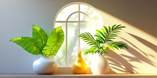 绿植物清新感室内场景