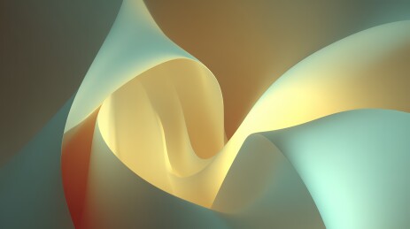 纸张卷曲形成的抽象艺术作品