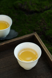 室内拍摄的普洱茶生茶