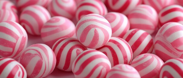 糖果粉白色陈列展示场景