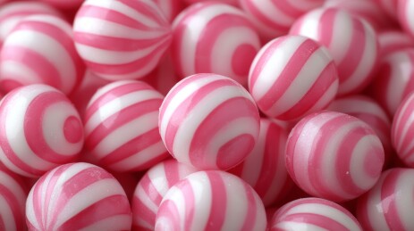 糖果粉白色陈列展示场景