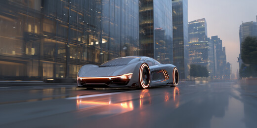 未来都市LED概念车  