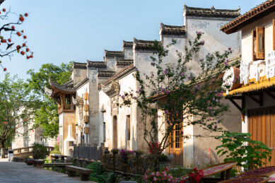 江西婺源弦高古城古建筑