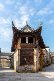 江西婺源弦高古城古建筑