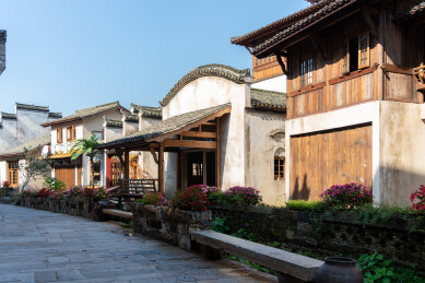 江西婺源弦高古城古建筑