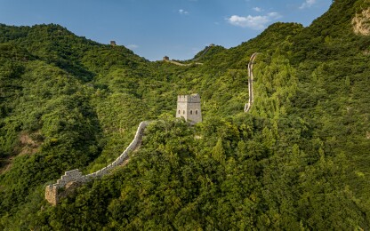 天津市蓟州区黄崖关长城航拍