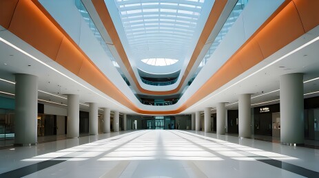 建筑设计摄影建筑现代感商场中庭