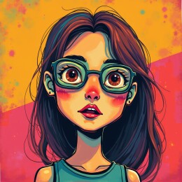 彩色波普人物艺术画像