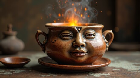 带脸容器的烹饪器具