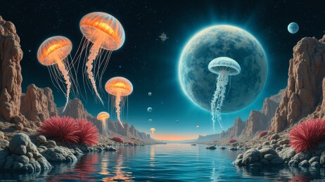 外星地貌的奇幻景象