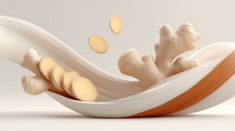 姜片与姜块的创意艺术展示