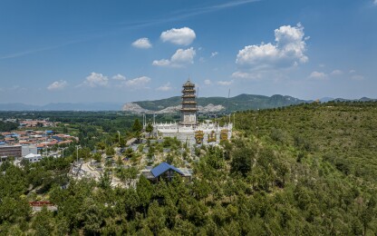 河北省廊坊市三河市灵山寺塔航拍