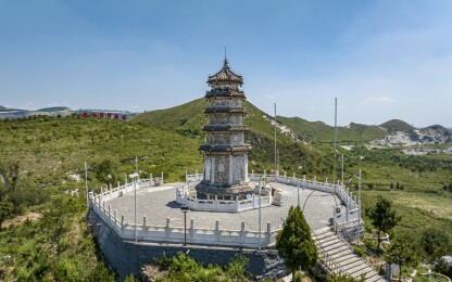 河北省廊坊市三河市灵山寺塔航拍