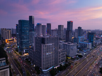 广州南村万博夜景