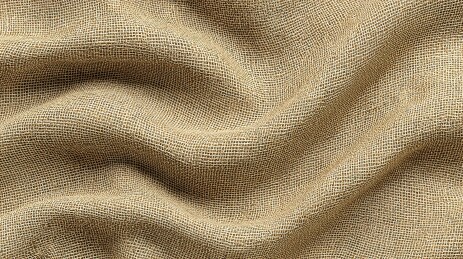 粗糙的麻布纹理褶皱特写