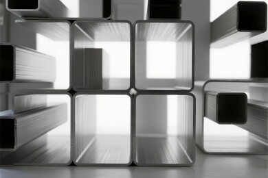 金属管材的几何排列画面