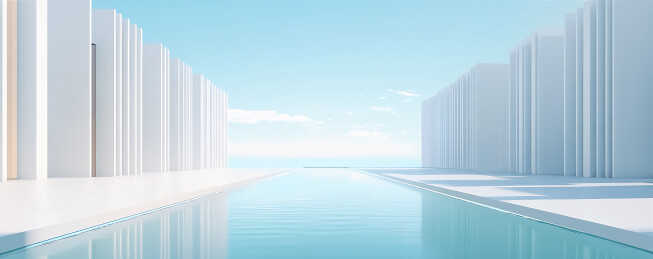 现代极简建筑场景