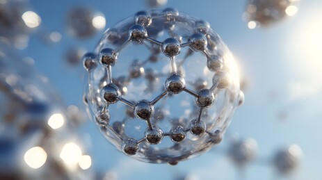 高细节分子组成的科学展示