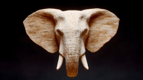 象头神象神的雕像展示