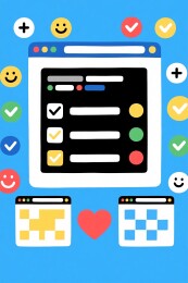 网页界面表情插画