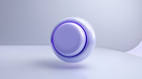 紫色悬浮按钮特写