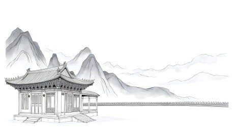 古建筑与山水意境