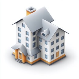 白色多层房屋建筑模型