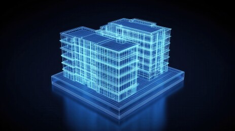 建筑物三维线框图
