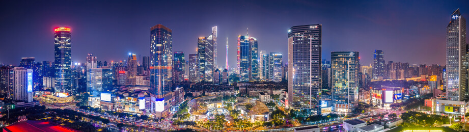 中国广东省广州市天河区CBD中轴线