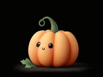 一个卡通南瓜头