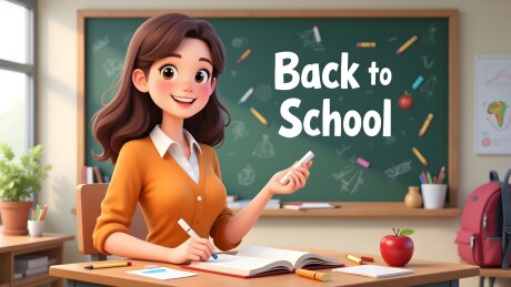 开学季教室场景