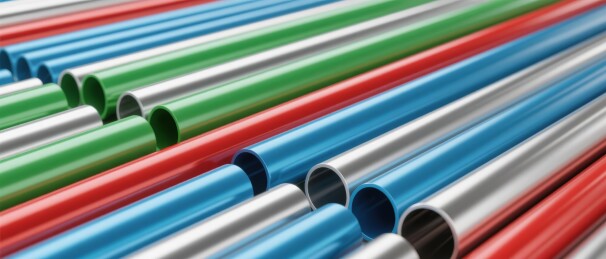 金属管多彩产品展示背景