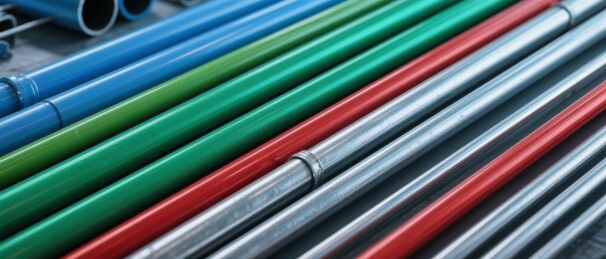 金属管多彩产品展示背景