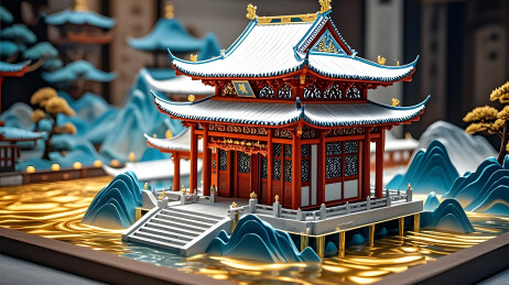 中国古典亭台楼阁