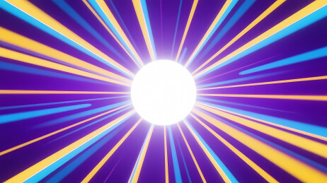 紫色背景明亮白点放射条纹效果