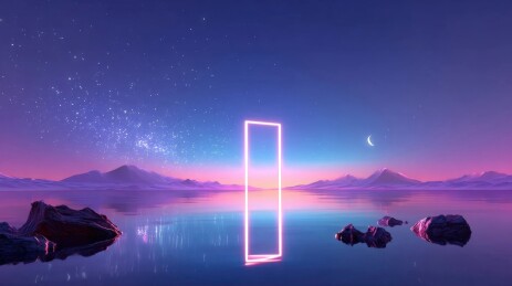 梦幻霓虹之门