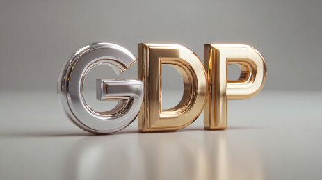 金属质感 GDP 立体字