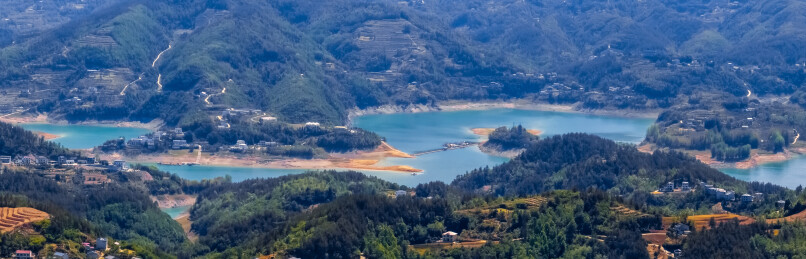中国陕西省安康市天柱山瀛湖生态旅游风景区