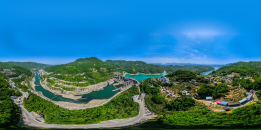 中国陕西省安康市720度全景瀛湖生态景区