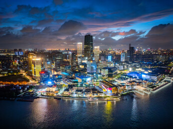 上海徐汇滨江西岸艺术中心CBD航拍