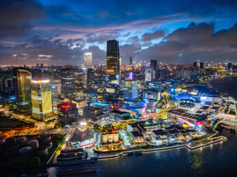 上海徐汇滨江西岸艺术中心CBD航拍