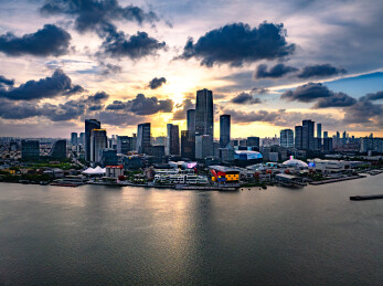 上海徐汇滨江西岸艺术中心CBD航拍