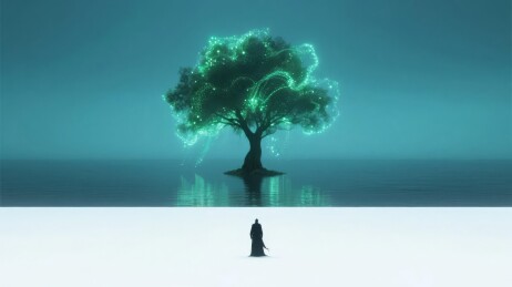 孤树辉光，静观其变