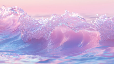 翻涌的海面浪花