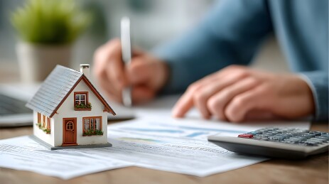 房产合同签署与模型展示