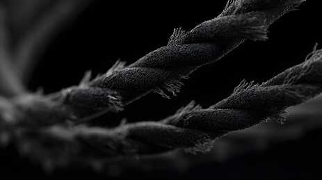 黑绳交织特写摄影