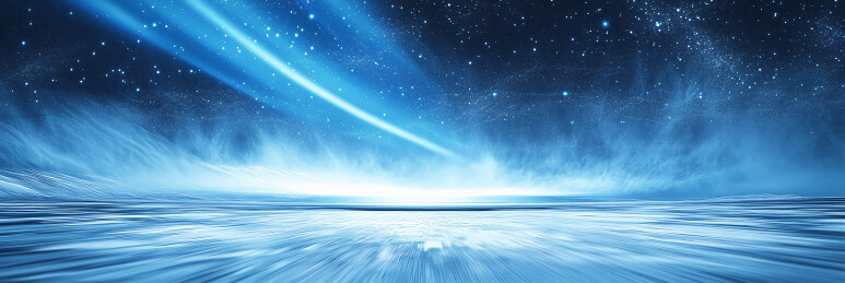 星空下的冰天雪地